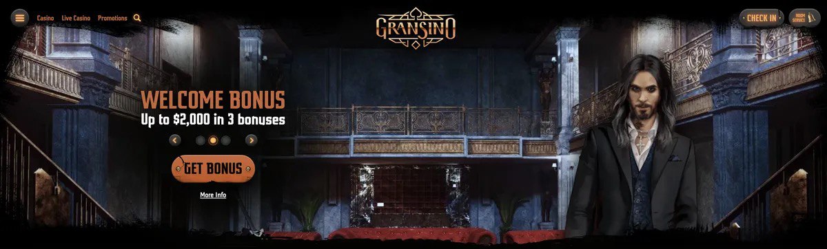 Gransino casino Kod promocyjny